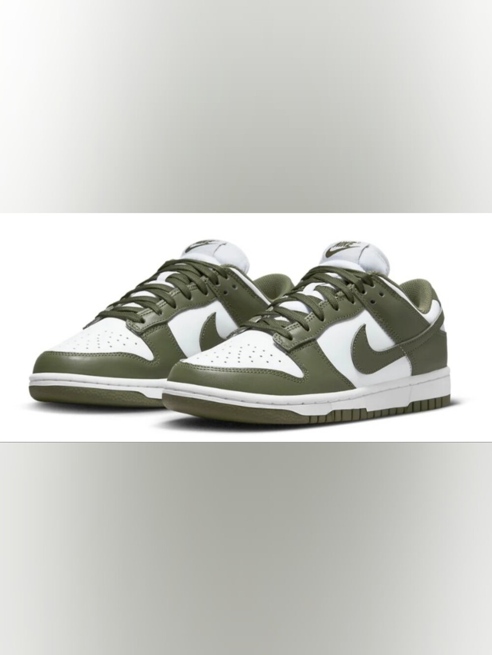 Nike Dunk Men’s Low Top  'Medium Olive' Sneakers Size 7 Used Exc MSRP $120